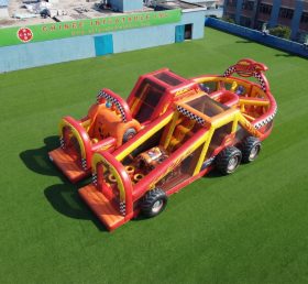 T7-5036 Parcours d'obstacles gonflables sur le thème de Blaze Monster
