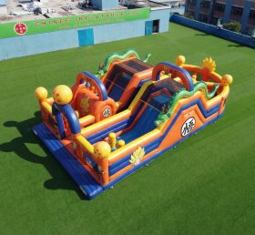 T7-5063 Parcours d’obstacles gonflables sur le thème Dragon Ball