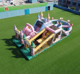 T7-5070 Parcours d'obstacles gonflables sur le thème des contes de fées
