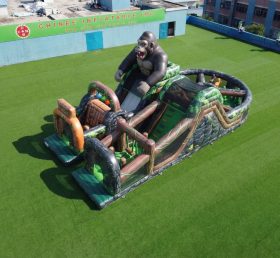 T7-5093 Parcours d’obstacles gonflables à thème King Kong