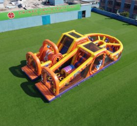 T7-5099 Parcours d’obstacles gonflable à thème Looney Tunes