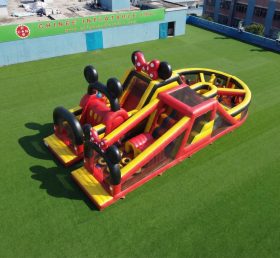 T7-5103 Parcours d'obstacles gonflables à thème Mickey et Minnie