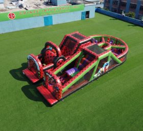 T7-5107 Parcours d’obstacles gonflables à thème Miraculous Ladybug
