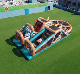 T7-5141 Parcours d'obstacles gonflable à thème Rusty Rivets