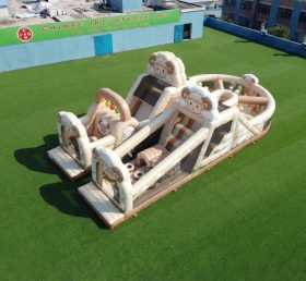 T7-5144 Parcours d’obstacles gonflable sur le thème des moutons
