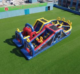 T7-5150 Parcours d'obstacles gonflable sur le thème de Sonic