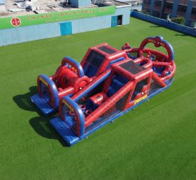 T7-5152 Parcours d'obstacles gonflables sur le thème de Spider-Man