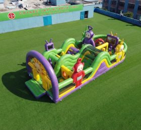 T7-5160 Parcours d'obstacles gonflable à thème Teletubbies
