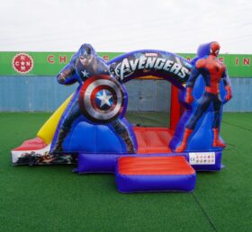 T2-4396C Château gonflable Avengers avec toboggan
