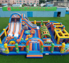 GF3-1431 Aire de jeux gonflable à thème Blippi Wonders