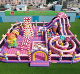 GF3-1440 Aire de jeux gonflable à thème bonbon