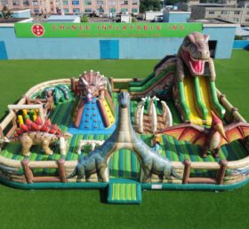 GF3-1447 Aire de jeux gonflable à thème dinosaure