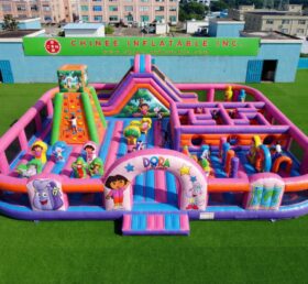 GF3-1451 Aire de jeux gonflable thème Dora
