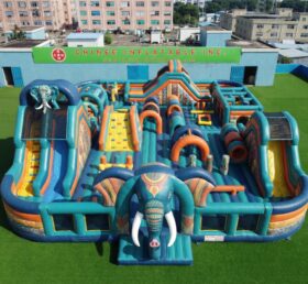 GF3-1454 Aire de jeux gonflable à thème éléphant