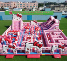 GF3-1466 Aire de jeux gonflable à thème Hello Kitty