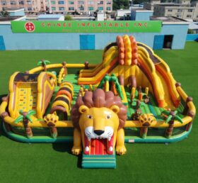 GF3-1471 Aire de jeux gonflable sur le thème du lion