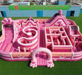 GF3-1496 Aire de jeux gonflable thème Panthère Rose