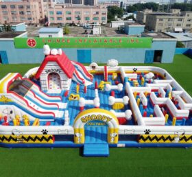 GF3-1511 Aire de jeux gonflable à thème Snoopy