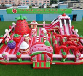 GF3-1512 Aire de jeux gonflable à thème Fraisière