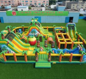 GF3-1526 Aire de jeux gonflable à thème tropical