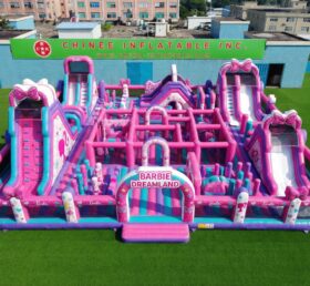 GF3-1531 Parc Gonflable Thème Barbie