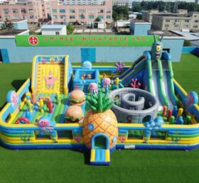 GF3-1556 Parc Gonflable Thème SpongeBob
