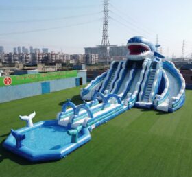 GS2-104 Toboggan Aquatique Géant Thème Baleine