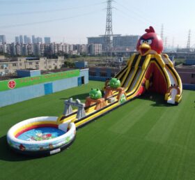GS2-106 Thème Angry Birds Toboggan Aquatique Géant Gonflable