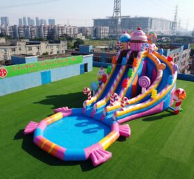 GS2-114 Toboggan Aquatique Géant Thème Bonbon
