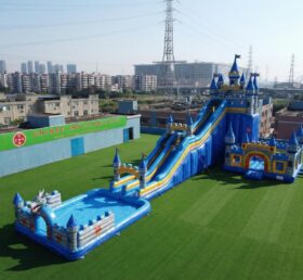 GS2-115 Thème Royaume du Château Toboggan Aquatique Géant Gonflable