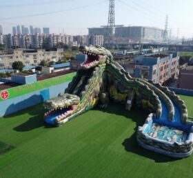 GS2-117 Toboggan Aquatique Géant Thème Crocodile