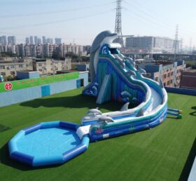 GS2-127 Toboggan aquatique géant gonflable à thème dauphin