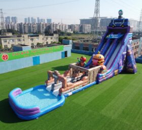 GS2-135 Thème Fortnite Toboggan Aquatique Géant Gonflable