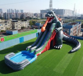 GS2-137 Toboggan Aquatique Géant Thème Godzilla