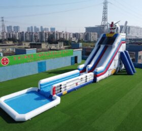 GS2-138 Toboggan Aquatique Géant Gonflable à Thème Gundam