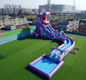 GS2-141 Toboggan Aquatique Géant à Thème Hippopotame