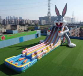 GS2-152 Toboggan Aquatique Géant Gonflable à Thème Looney Tunes