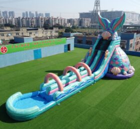 GS2-156 Toboggan Aquatique Géant Gonflable à Thème Sirène