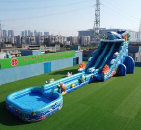 GS2-162 Toboggan Aquatique Géant à Thème Océan