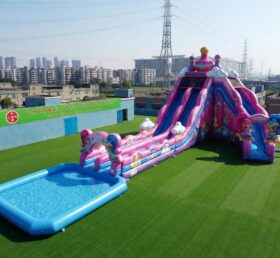 GS2-184 Thème Shimmer & Shine Grand Toboggan Aquatique Gonflable