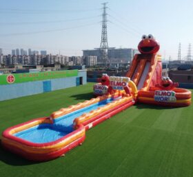 GS2-194 Toboggan Aquatique Gonflable Géant Thème Tickle Me Elmo