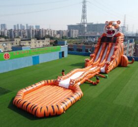 GS2-195 Toboggan Aquatique Géant Thème Tigre