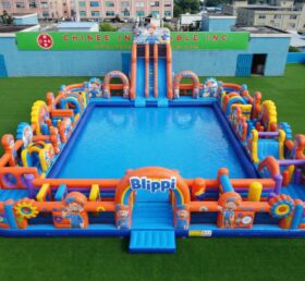 Pool3-857 Parc aquatique gonflable à thème Blippi Wonders