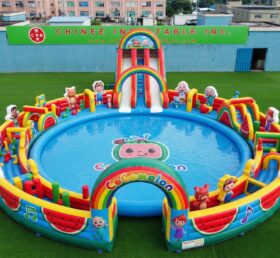Pool3-864 Parc Aquatique Gonflable Thème Cocomelon
