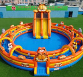 Pool3-874 Parc aquatique gonflable à thème Garfield