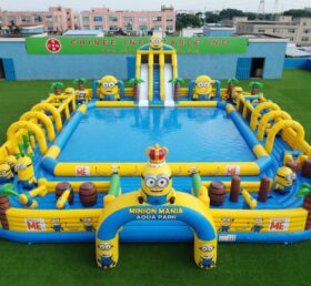 Pool3-884 Parc aquatique gonflable à thème Minions