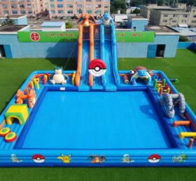 Pool3-898 Parc aquatique gonflable à thème Pokémon