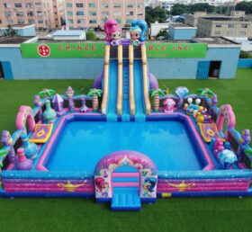 Pool3-904 Parc aquatique gonflable à thème Shimmer & Shine