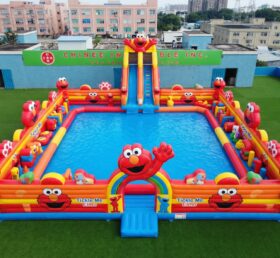 Pool3-914 Parc aquatique gonflable à thème Tickle Me Elmo