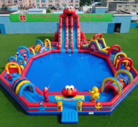 Pool3-915 Parc aquatique gonflable à thème Tickle Me Elmo